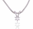 40-00128-1255 HVITTGULL ÉN STEINS ANHENG MED DIAMANT 0,05 CT TWSi - HØYDE: 8,4 MM thumbnail