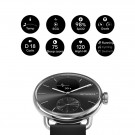 Withings - ScanWatch 2 i stål med sort tallskive og sort reim - Diameter: 38 mm - Gratis skinnreim medfølger - Verdi: 69 thumbnail