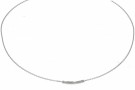 46240231 HVITT GULL HALSKJEDE MED 12 x 0,0075 = 0,09 CT WSi - LENGDE: 42 CM + 3 CM thumbnail