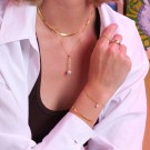 20540015900 FLAT52 - HALSKJEDE I FORGYLT SØLV -  BREDDE: 3 MM thumbnail