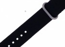 S38070 20 MM SORT NATO REIM MED GRÅ SPENNE - L:29 CM thumbnail