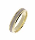 101258 RING I GULT GULL OG HVITT GULL thumbnail