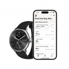 Withings - ScanWatch 2 i stål med sort tallskive og sort reim - Diameter: 38 mm - Gratis skinnreim medfølger - Verdi: 69 thumbnail
