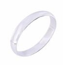 71075RHS OVAL ARMRING I RODINERT SØLV - BREDDE: 12 MM thumbnail