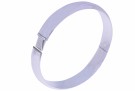 71079RH OVAL ARMRING I RODINERT SØLV - BREDDE: 8 MM thumbnail