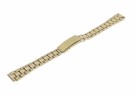 B38594 GULLFARGET LENKE MED MATT OG POLERT OVERFLATE OG TREFOLDLÅS - PASSER TIL LENKEFESTE: 12 MM thumbnail