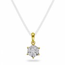 59994 PAN JEWELRY - ILLUSJON ANHENG I GULL MED 0,15 CT WSi DIAMANTER - DIAMETER: 7 MM thumbnail