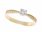 57250 RING I GULT GULL MED ZIRKONER thumbnail