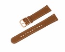 70457432 WITHINGS - 18 MM LYS BRUN SKINNREIM MED LYS SØM OG ROSÉ SPENNE - BREDDE: 18 MM thumbnail