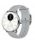 Withings - ScanWatch 2 i stål med hvit tallskive og hvit reim -Diameter: 38 mm - Gratis skinnreim medfølger - Verdi: 698 thumbnail