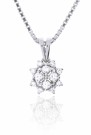1013086 ANHENG I HVITTGULL MED DIAMANTER 0,24 CT TWSi - D: 8,5 MM thumbnail