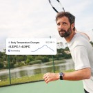 Withings - ScanWatch 2 i stål med sort tallskive og sort reim - Diameter:42 mm-Gratis skinnreim medfølger - Verdi: 698,- thumbnail