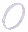 71079RH OVAL ARMRING I RODINERT SØLV - BREDDE: 8 MM thumbnail