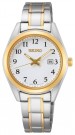 SUR466P1 SEIKO DAMEUR I BICOLOR MED SAFIRGLASS - VANNTETT 100 M - DIAMETER: 30 MM thumbnail
