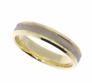 101258 RING I GULT GULL OG HVITT GULL thumbnail