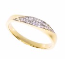 50-00276 RING I GULT GULL MED DIAMANT 0,07 CT TWSi thumbnail