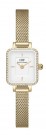 DW00100730 DANIEL WELLINGTON - QUADRO MINI - HVIT TALLSKIVE OG GULLFARGET KASSE MED ZIRKONER - 5,4 x 18,2 MM thumbnail