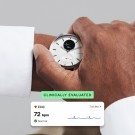 Withings - ScanWatch 2 i stål med hvit tallskive og grå reim - Diameter: 42 mm - Gratis skinnreim medfølger - Verdi: 698 thumbnail