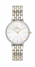 DW00100665 PETITE LUMINE 5-LINK BICOLOR MED PERLEMOR TALLSKIVE OG ZIRKONER - DIAMETER: 28 MM thumbnail