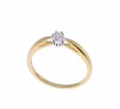 50-01087 RING I GULT GULL MED ZIRKON thumbnail