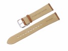 70603532 WITHINGS - 18 MM LYS BRUN SKINNREIM MED BRUN SØM OG STÅL SPENNE - LENGDE: 20 CM thumbnail
