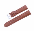 S20969 BRUN REIM I KALVESKINN MED ALLIGATOR OVERFLATE OG SØM - BREDDE: 20 MM thumbnail