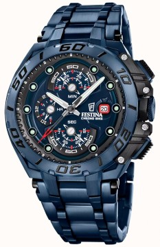 F20757-1 FESTINA CHRONO BIKE HERREUR MED EKSTRA SORT SILIKONREIM - SPECIAL EDITION - DIAMETER: 46 MM