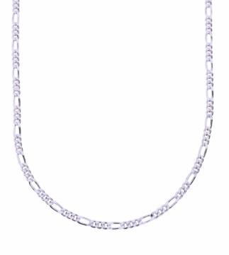 C32363-61 FIGARO HALSKJEDE I SØLV - BREDDE: 4,3 MM x LENGDE: 61 CM