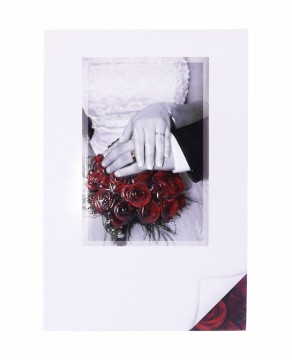 003-1 BRYLLUP GRATULASJONSKORT UTEN TEKST  - MÅL: 68 x 98 MM