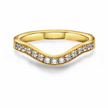 N240623 GEMS BY GULLDIA - FAIRYTALE RING I GULL MED 0,30 CT LAB DIAMANT