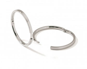 0516-03 BOCCIA - CREOLER I TITAN MED POLERT OVERFLATE - BREDDE: 2,5 MM x DIAMETER: 35 MM